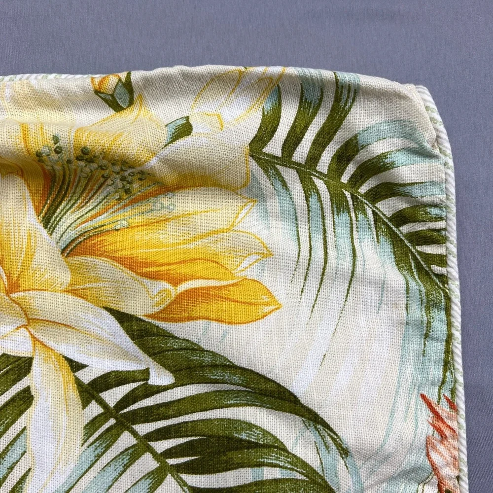 Tommy Bahama King PillowSham Multicolor Tropical Floral 100 % Cotton (18